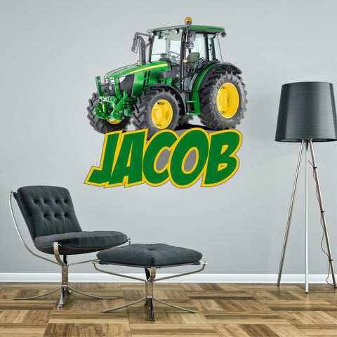 TRACTOR FARM PERSONALISED wall sticker