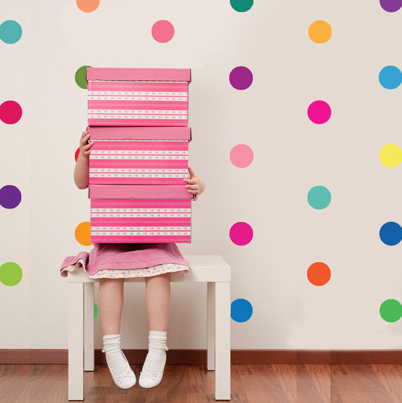 Rainbow spots wall sticker