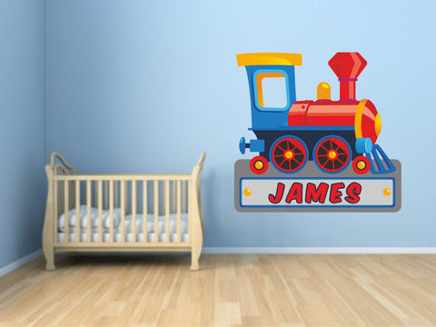 TRAIN PERSONALISED wall sticker