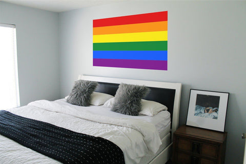 Pride Rainbow Flag wall sticker