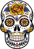 Mexican Sugar Skull Tattoo Design Calavera vinyl wall sticker decal 5 sizes