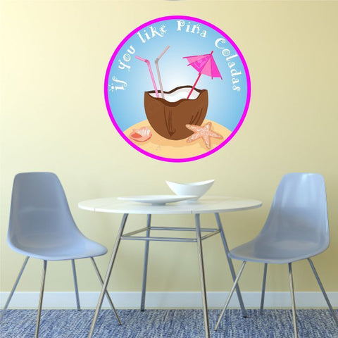 Pina Colada Wall Sticker Decal