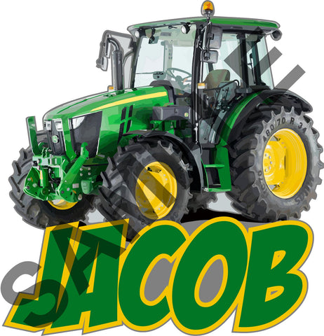 TRACTOR FARM PERSONALISED wall sticker