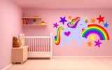 Unicorn Rainbow Wall Sticker