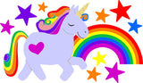 Unicorn Rainbow Wall Sticker