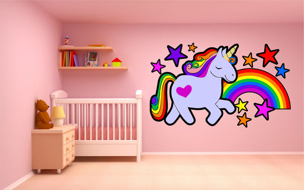 Unicorn Rainbow Wall Sticker