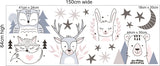 Nursery wall stickers woodland animals Scandinavian Nordic cute art decals