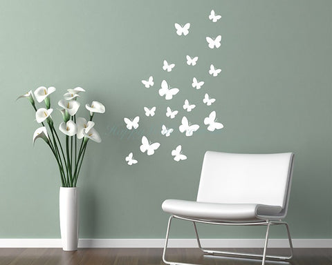 Butterfly wall stickers kit - all colours