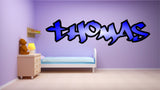 Graffiti style boys name - personalised with colour fade, Wall Art Sticker