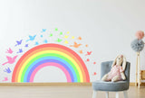 Pastel Rainbow Birds wall sticker