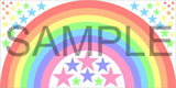 Pastel Rainbow Stars wall sticker