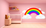 Rainbow and Clouds wall sticker