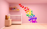 Rainbow Butterflies Wall Stickers