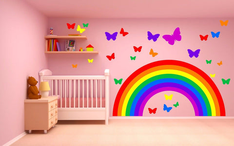 Rainbow Butterflies wall sticker