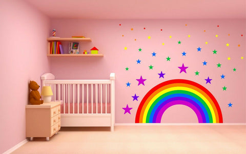 Rainbow Stars wall sticker