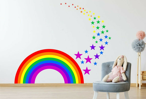 Rainbow Stars wall sticker