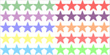 Pastel Rainbow Stars wall stickers