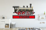 TRAIN ENGINE PERSONALISED wall sticker