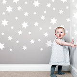 Stars wall stickers kit - all colours and two size options